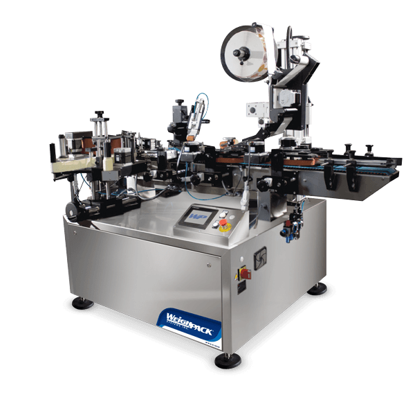 Wrap around and top container labeling machine