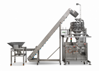 PrimoCombi weigh filling machine with swifty mini pouch filling machine for manufacturing